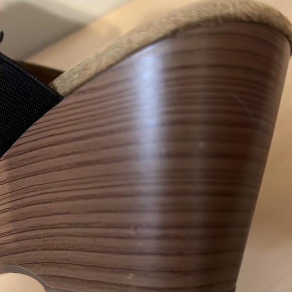 Croft & Barrow Ortholite Black Wedge Slide Sandals - Picture 15 of 15